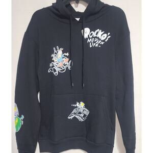 Rocko modern life black hoodie size small men's